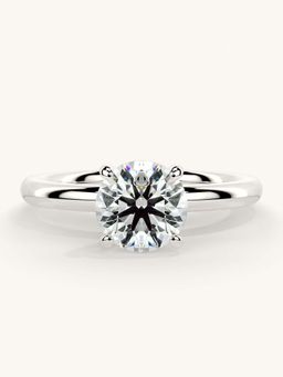 Valanova - White Gold Sterling Silver and Certified Lab Grown Diamond 1.00Cts Ring