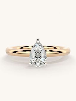 Valanova - Rose Gold Sterling Silver and Certified Lab Grown Diamond 0.50Cts Ring