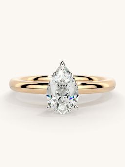 Valanova - Rose Gold Sterling Silver and Certified Lab Grown Diamond 0.75Cts Ring
