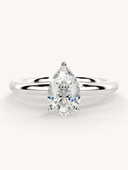 Valanova - White Gold Sterling Silver and Certified Lab Grown Diamond 0.75Cts Ring
