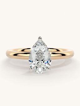Valanova - Rose Gold Sterling Silver and Certified Lab Grown Diamond 1.00Cts Ring
