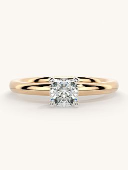 Valanova - Rose Gold Sterling Silver and Certified Lab Grown Diamond 0.50Cts Ring