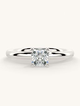 Valanova - White Gold Sterling Silver and Certified Lab Grown Diamond 0.50Cts Ring