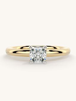 Valanova - Gold Sterling Silver and Certified Lab Grown Diamond 0.50Cts Ring