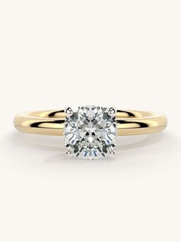 Valanova - Gold Sterling Silver and Certified Lab Grown Diamond 1.00Cts Ring