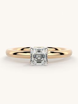 Valanova - Rose Gold Sterling Silver and Certified Lab Grown Diamond 0.50Cts Ring