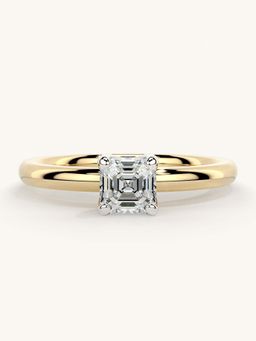 Valanova - Gold Sterling Silver and Certified Lab Grown Diamond 0.50Cts Ring