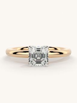 Valanova - Rose Gold Sterling Silver and Certified Lab Grown Diamond 0.75Cts Ring