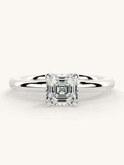 Valanova - White Gold Sterling Silver and Certified Lab Grown Diamond 0.75Cts Ring