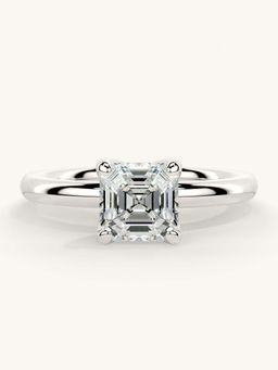Valanova - White Gold Sterling Silver and Certified Lab Grown Diamond 1.00Cts Ring
