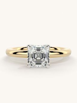 Valanova - Gold Sterling Silver and Certified Lab Grown Diamond 1.00Cts Ring