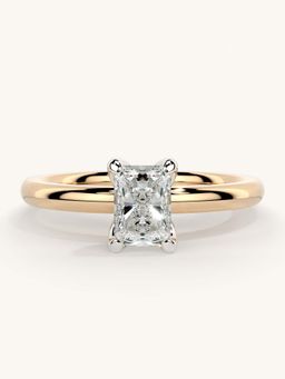 Valanova - Rose Gold Sterling Silver and Certified Lab Grown Diamond 0.50Cts Ring