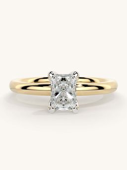 Valanova - Gold Sterling Silver and Certified Lab Grown Diamond 0.50Cts Ring