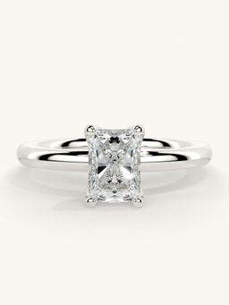 Valanova - White Gold Sterling Silver and Certified Lab Grown Diamond 0.75Cts Ring