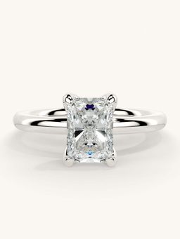 Valanova - White Gold Sterling Silver and Certified Lab Grown Diamond 1.00Cts Ring
