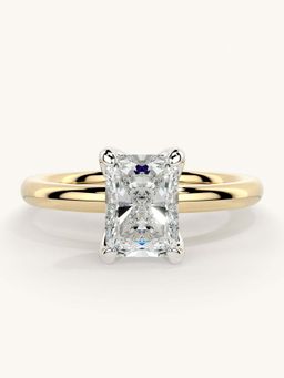 Valanova - Gold Sterling Silver and Certified Lab Grown Diamond 1.00Cts Ring