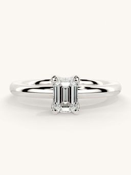 Valanova - White Gold Sterling Silver and Certified Lab Grown Diamond 0.50Cts Ring