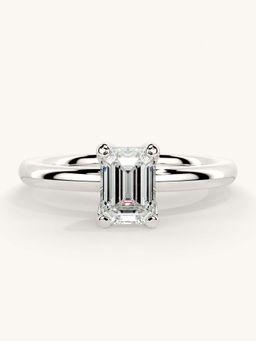 Valanova - White Gold Sterling Silver and Certified Lab Grown Diamond 0.75Cts Ring