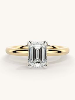 Valanova - Gold Sterling Silver and Certified Lab Grown Diamond 1.00Cts Ring