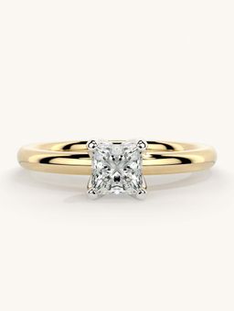 Valanova - Gold Sterling Silver and Certified Lab Grown Diamond 0.50Cts Ring