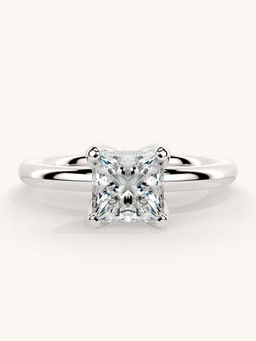 Valanova - White Gold Sterling Silver and Certified Lab Grown Diamond 1.00Cts Ring