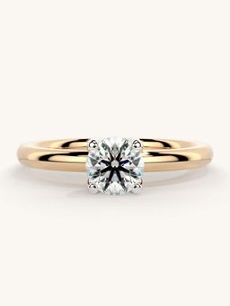 Valanova - Rose Gold Sterling Silver and Certified Lab Grown Diamond 0.50Cts Ring