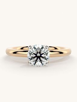 Valanova - Rose Gold Sterling Silver and Certified Lab Grown Diamond 0.75Cts Ring