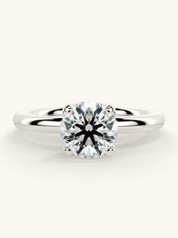 Valanova - White Gold Sterling Silver and Certified Lab Grown Diamond 1.00Cts Ring