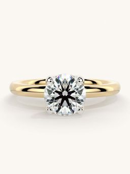 Valanova - Gold Sterling Silver and Certified Lab Grown Diamond 1.00Cts Ring