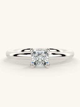 Valanova - White Gold Sterling Silver and Certified Lab Grown Diamond 0.50Cts Ring