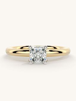 Valanova - Gold Sterling Silver and Certified Lab Grown Diamond 0.50Cts Ring