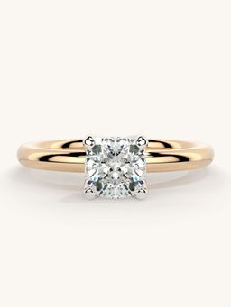 Valanova - Rose Gold Sterling Silver and Certified Lab Grown Diamond 0.75Cts Ring
