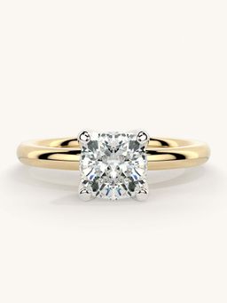 Valanova - Gold Sterling Silver and Certified Lab Grown Diamond 1.00Cts Ring