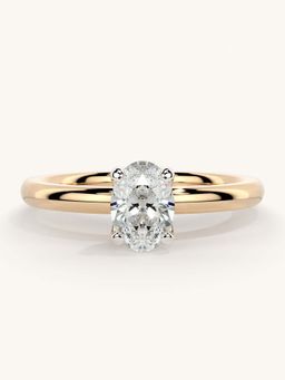 Valanova - Rose Gold Sterling Silver and Certified Lab Grown Diamond 0.50Cts Ring