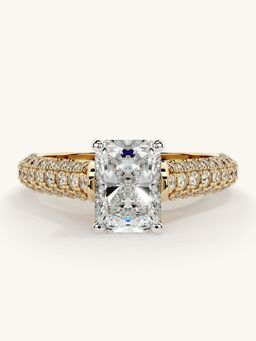 Valanova - Gold Sterling Silver and Certified Lab Grown Diamond 1.62Cts Ring