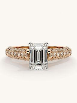 Valanova - Rose Gold Sterling Silver and Certified Lab Grown Diamond 1.62Cts Ring