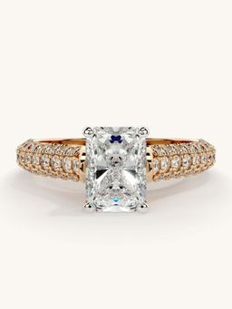 Valanova - Rose Gold Sterling Silver and Certified Lab Grown Diamond 1.62Cts Ring