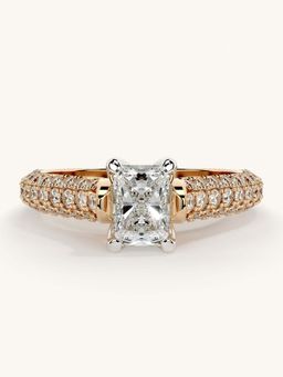 Valanova - Rose Gold Sterling Silver and Certified Lab Grown Diamond 1.12Cts Ring