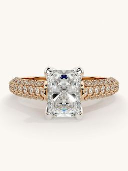 Valanova - Rose Gold Sterling Silver and Certified Lab Grown Diamond 1.62Cts Ring