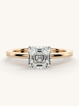 Valanova - Rose Gold Sterling Silver and Certified Lab Grown Diamond 1.00Cts Ring