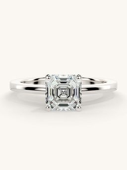 Valanova - White Gold Sterling Silver and Certified Lab Grown Diamond 1.00Cts Ring