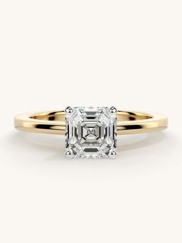 Valanova - Gold Sterling Silver and Certified Lab Grown Diamond 1.00Cts Ring