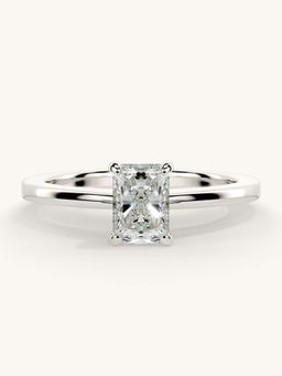 Valanova - White Gold Sterling Silver and Certified Lab Grown Diamond 0.50Cts Ring