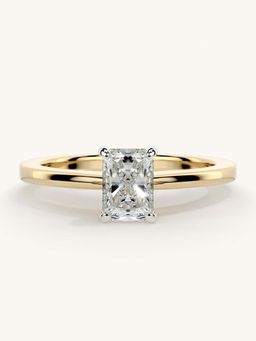 Valanova - Gold Sterling Silver and Certified Lab Grown Diamond 0.50Cts Ring