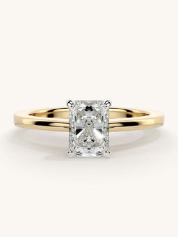 Valanova - Gold Sterling Silver and Certified Lab Grown Diamond 0.75Cts Ring