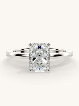 Valanova - White Gold Sterling Silver and Certified Lab Grown Diamond 1.00Cts Ring