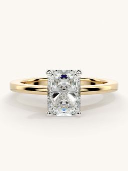 Valanova - Gold Sterling Silver and Certified Lab Grown Diamond 1.00Cts Ring