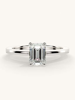Valanova - White Gold Sterling Silver and Certified Lab Grown Diamond 0.75Cts Ring