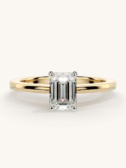 Valanova - Gold Sterling Silver and Certified Lab Grown Diamond 0.75Cts Ring
