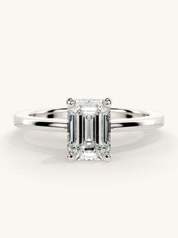 Valanova - White Gold Sterling Silver and Certified Lab Grown Diamond 1.00Cts Ring